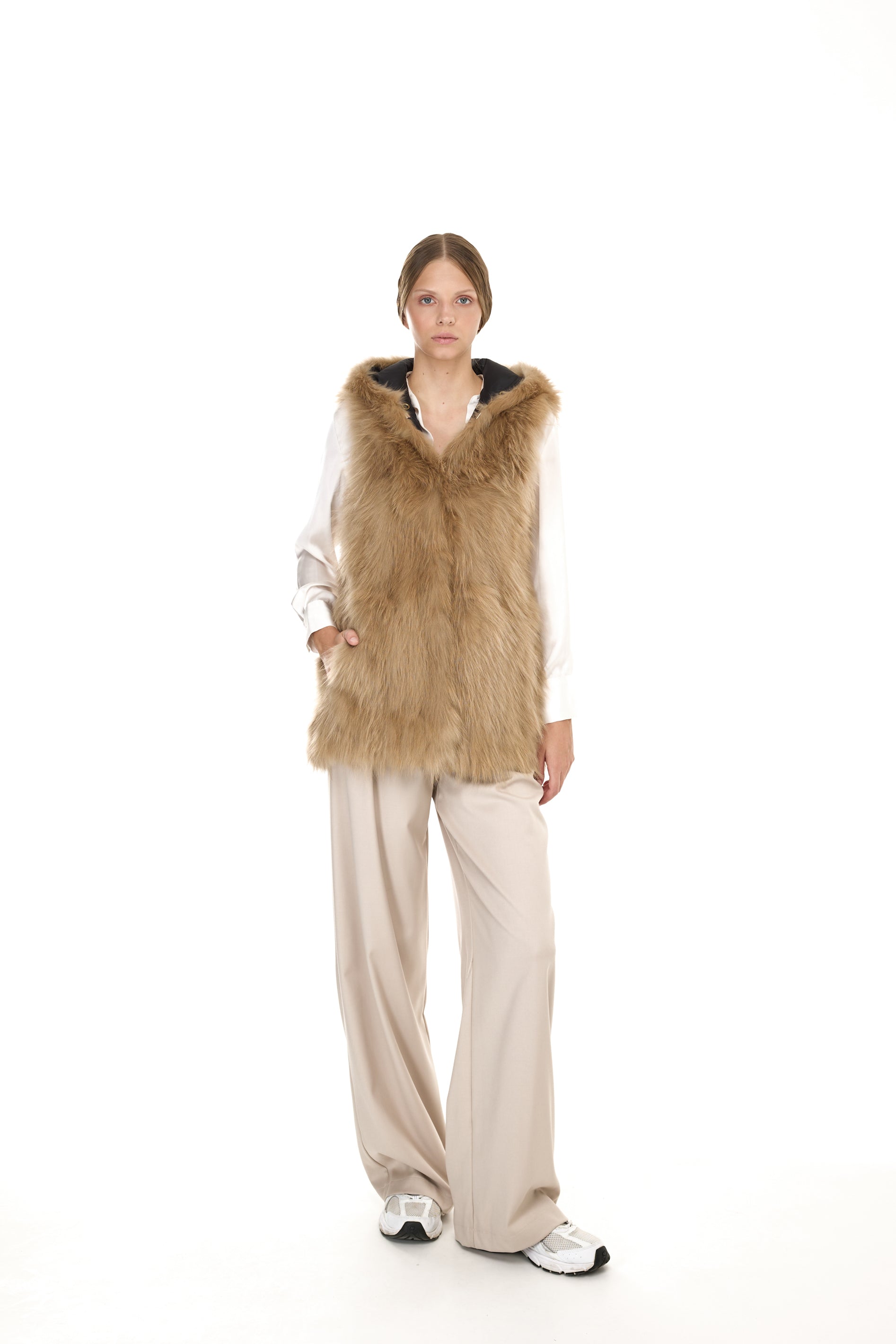 Parka long Urban RACCOON in Misto Cotone Impermeabile con Gilet