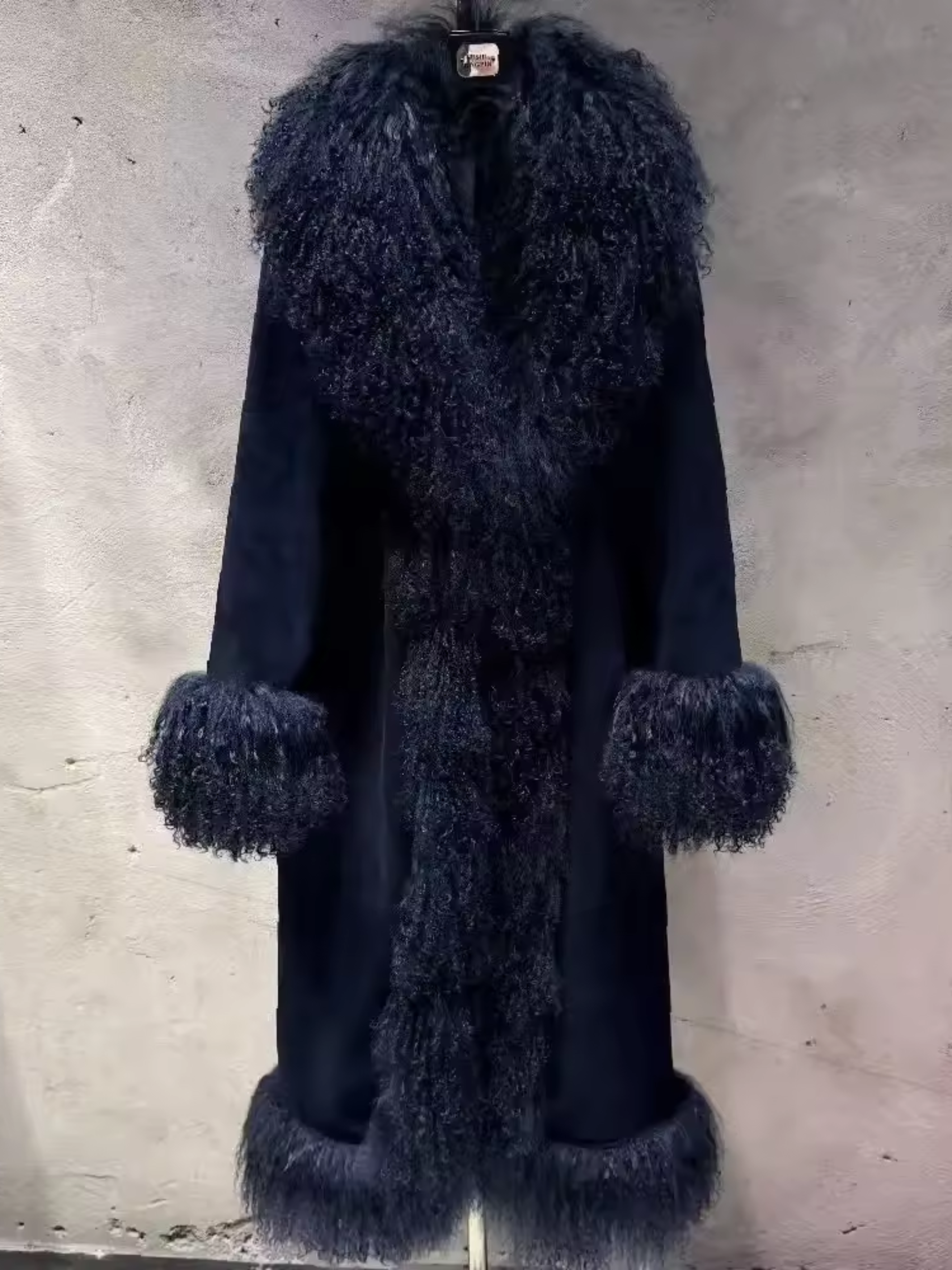 Coat Suede Mongolia shearling