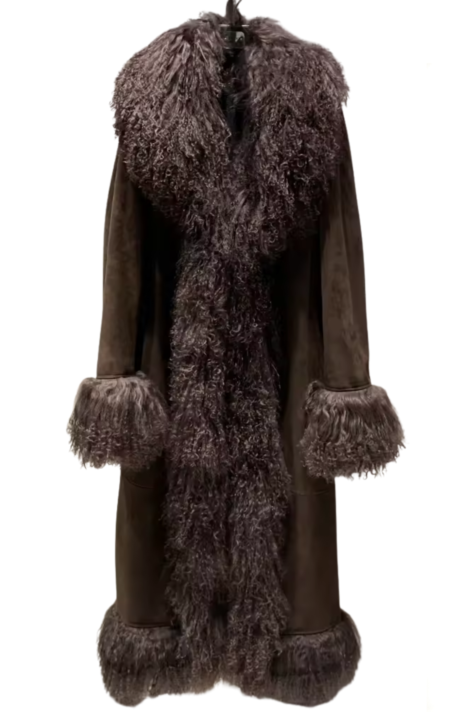 Coat Suede Mongolia shearling